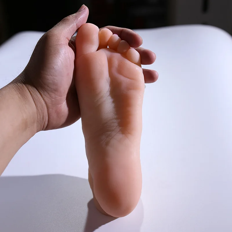 Simulation Female Foot Model for Painting Stocking Fake Nail Display Props Tarsel Bone Ankle TPE Medical Silicone Plastic MZ01