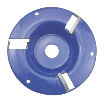 

HOT Three Teeth Woodworking Turbo Tea Tray 10mm Bore Digging Wood Carving Disc Tool Tridentate Arc Milling Cutter TI99