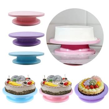 

DIY Cake Turntable Cake Plate Rotating Round Cake Decorating Tools Rotary Table Pastry Supplies Baking Accessories