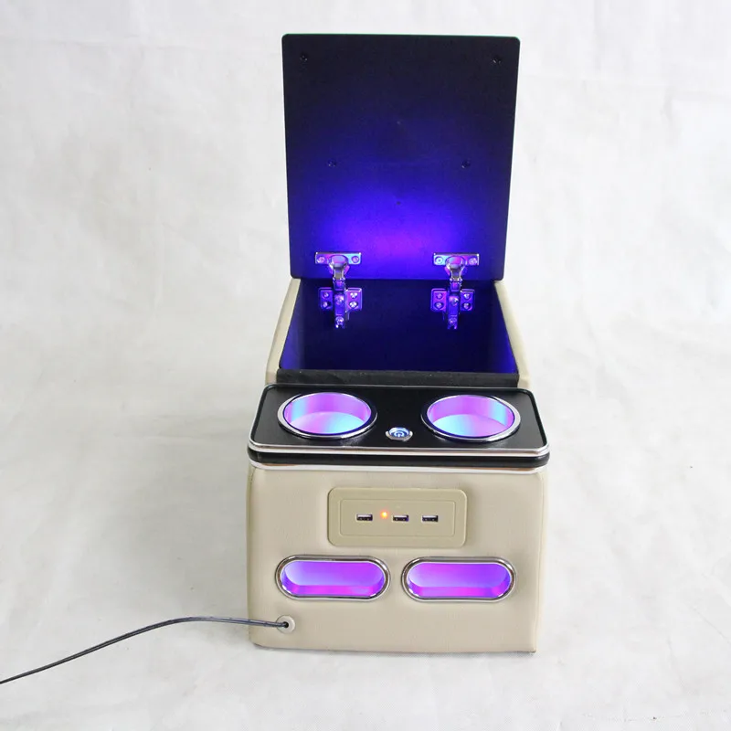 US $278.25 Loyalty for Rear Seat Multifunctional Armrest Box Central Store Content Storage With USBampLED Light Car Accessories