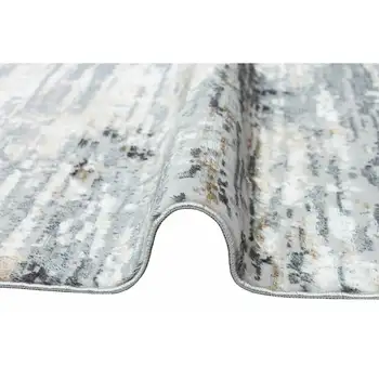 

Apex Lucca 3 'x 7' Polypropylene Grey Runner Rug