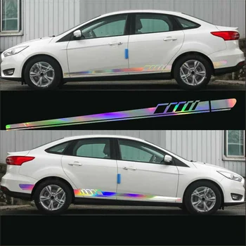

2PCS Car decal sticker 1 set Reflective Body Both side Vinyl Decal Car stickers