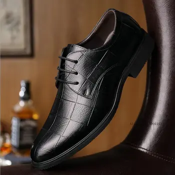 

Newly Black Leather Soft Man Dress Shoes Men's Quality Patent Leather Shoes White Wedding Shoes A53-35