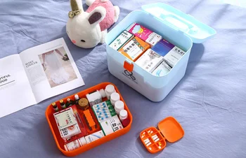 

Portable Pill Box Medicine Box Household Multi Layer Medicine Storage Box Family Medicine Box Large Capacity Storage Box