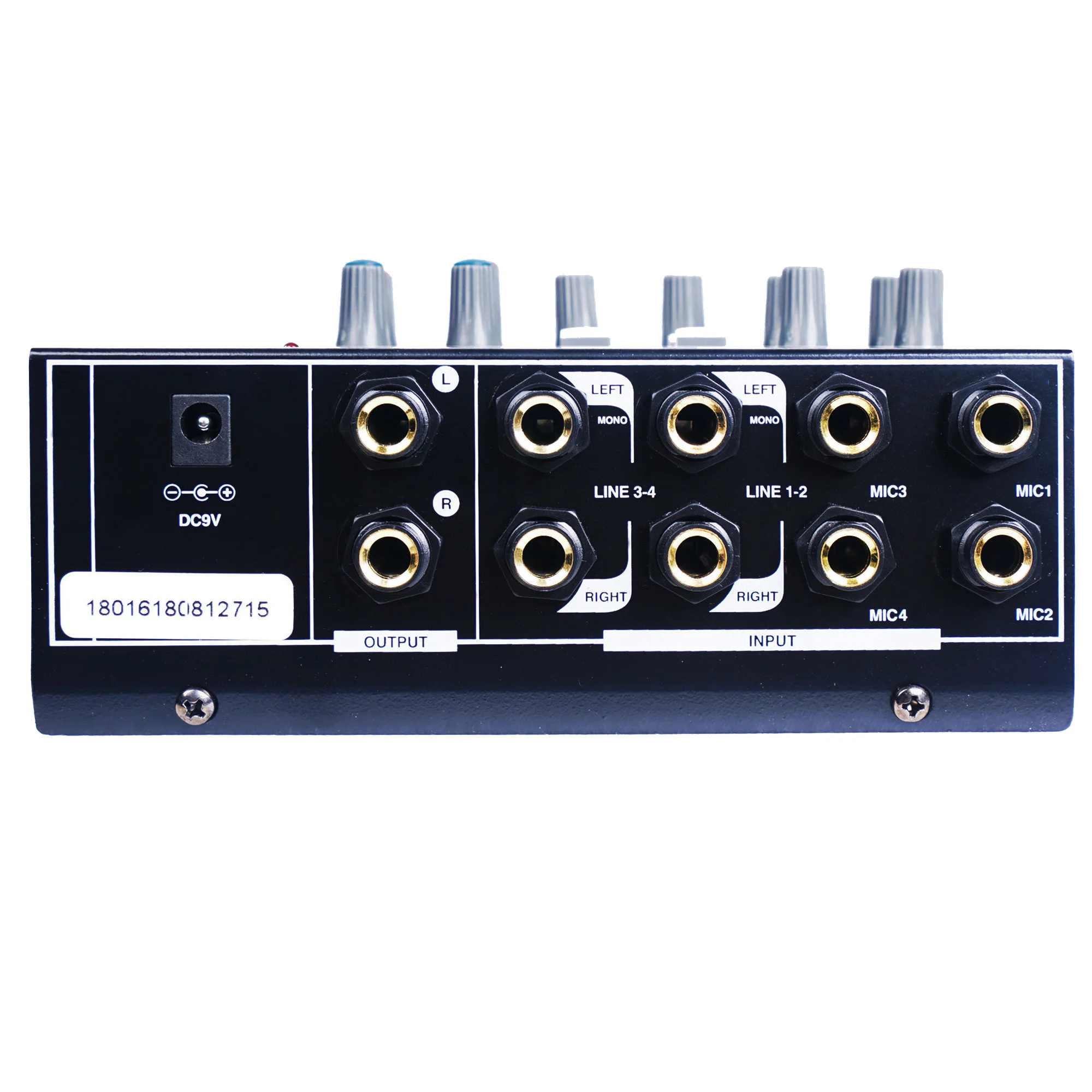 Sound Town 8-Channel Stereo Microphone Mixer with 1/4&rdquo; Inputs and Outputs, Echo Effect, Delay Time and Depth Controls