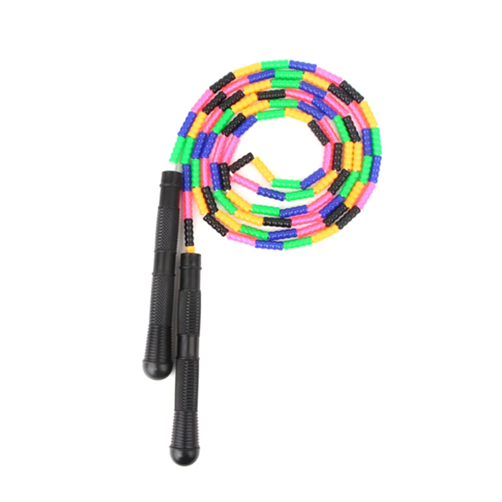 colour Soft bead Лидер продаж детская скакалка веревка, Скакалка кабель для занятий спортом Фитнес спортивной подготовки для студентов, детей ясельного возраста MCK99 - Цвет: colour Soft bead