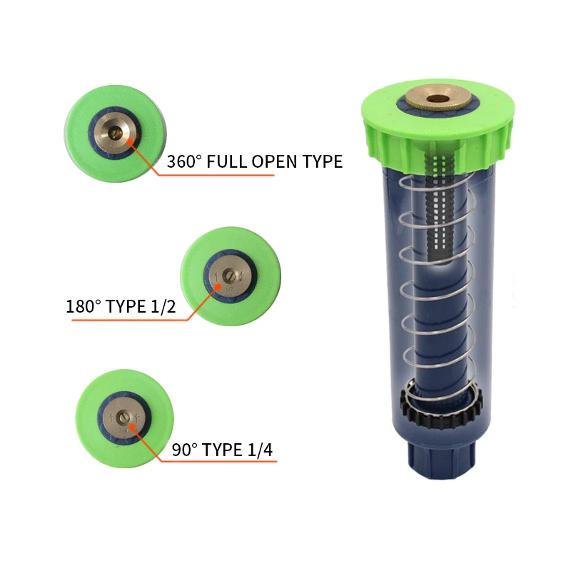 

90/180/360 degrees New Adjustable up Sprinklers with Female thread Automatic retractable Lawn Irrigation sprinkler