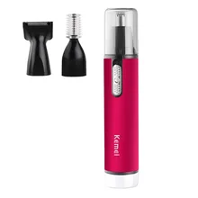 Kemei KM-6621 сухая батарея триммер для волос в носу триммер для волос в носу