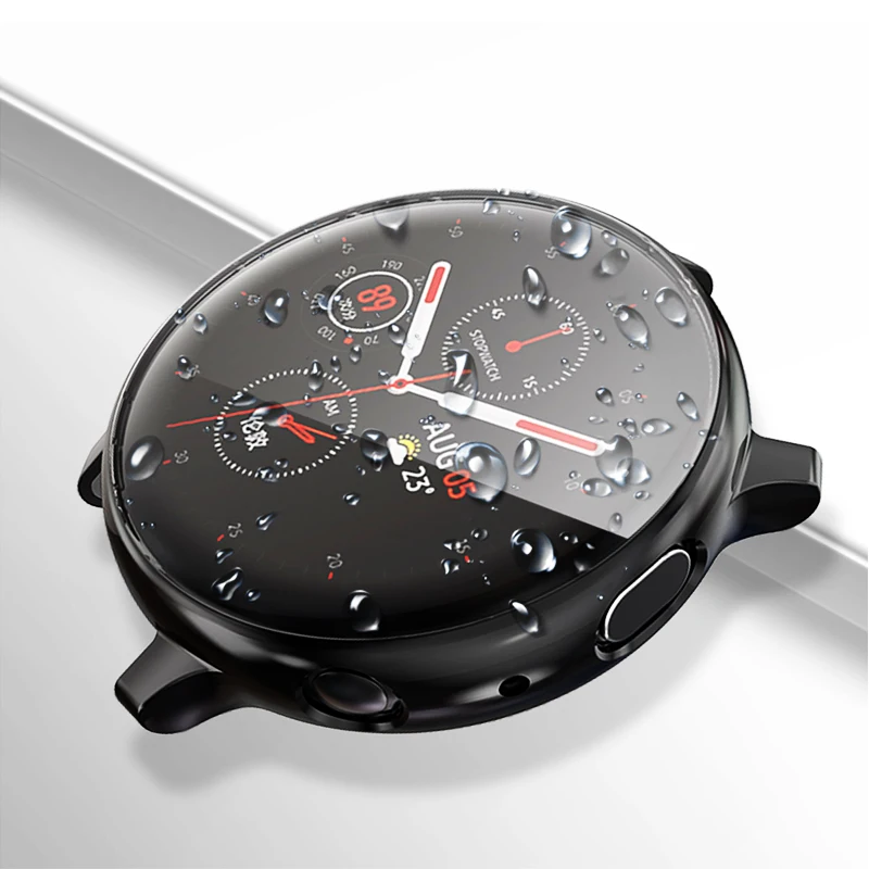 Защитный чехол для samsung galaxy watch active 2 силиконовый на весь экран Galaxy Active 44 мм 40 R830