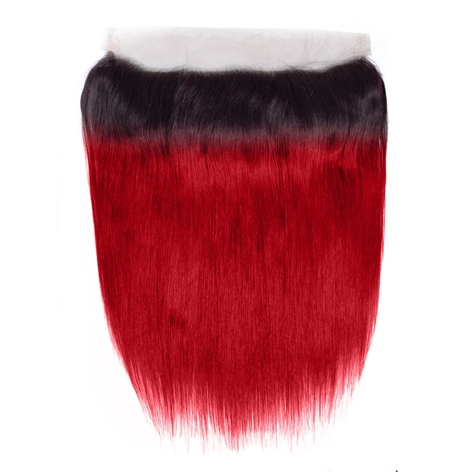 30 40 inch bundles with frontal brazilian hair weave bundles Ombre short Red Straight HD Lace Colored 3 4 Long bundles extension