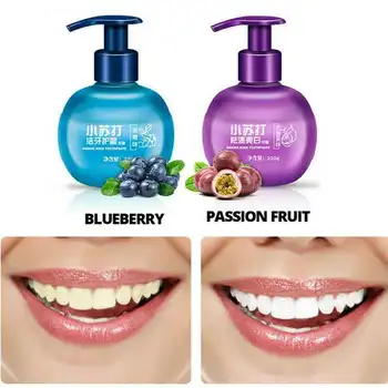 

220g Passion Fruit Blueberry Soda Toothpaste Stain Removal Whitening Baking Soda Toothpaste Fight Bleeding Gums Toothpaste