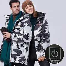 Большие размеры 10XL мужские и женские уличные Зимние куртки Утепленные термальные водонепроницаемые USB электрические куртки с подогревом куртка для альпинизма и кемпинга