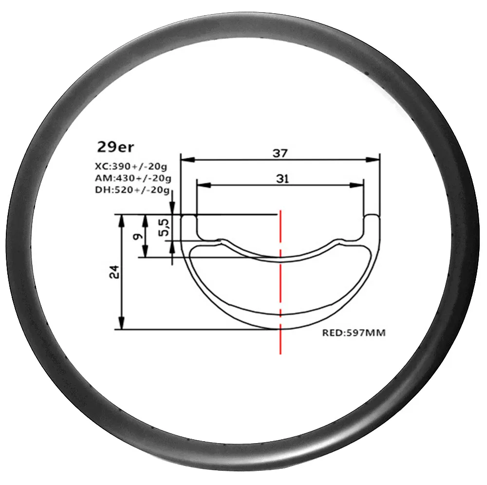 Колесо для горных дисков aro 29 дюйм. Горный велосипед Ширина 37 мм глубина 24
