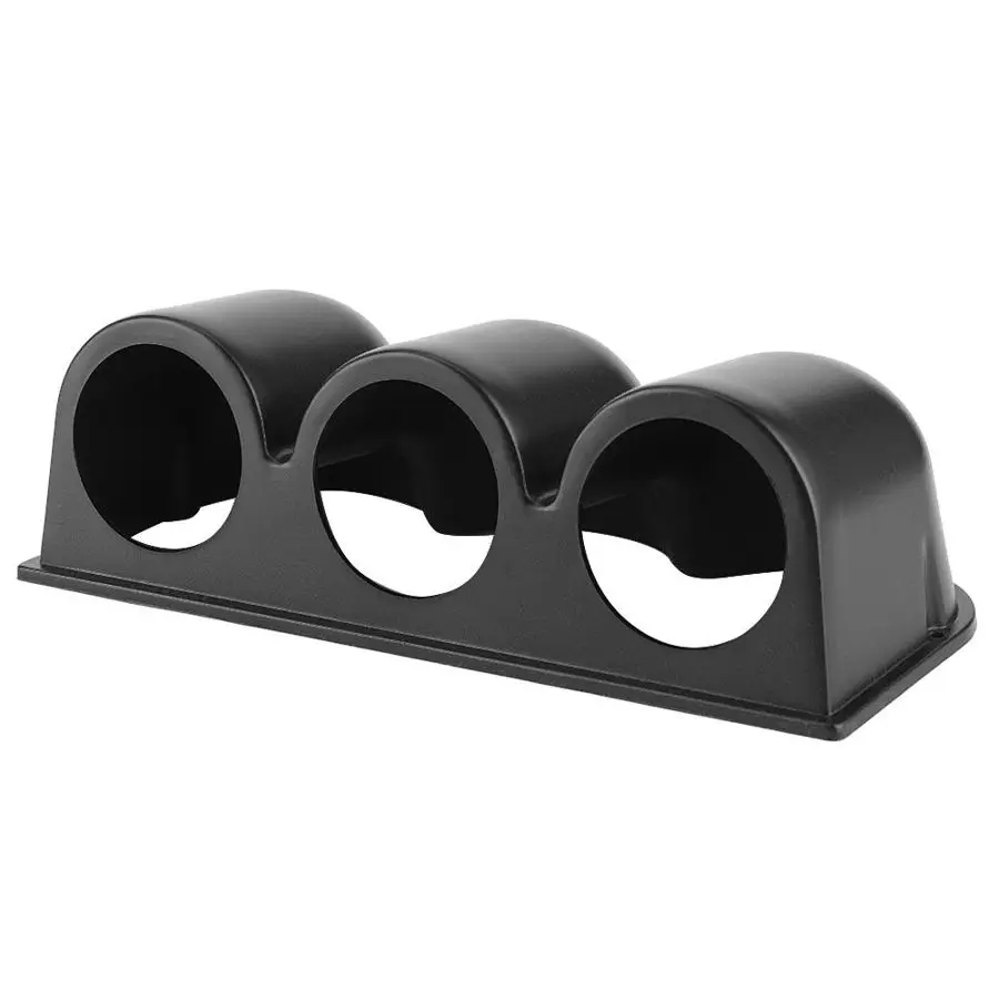 thumbnail image 2 of 52mm 3-Hole Gauge Pod Mount - Carbon Fiber Style Dash Holder For Car Meters 2 of 11