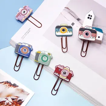 

Sharkbang 9pcs/lot Vintage Camera Series Metal Paper Clip Bookmark Papers Organizer School Stationery Best Birthday Gift