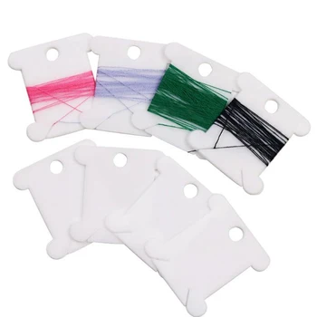 

30Pcs Plastic Thread Bobbins Thread Card Embroidery Floss Craft DIY Cross Stitch Storage Holder Sewing Supplies Holder