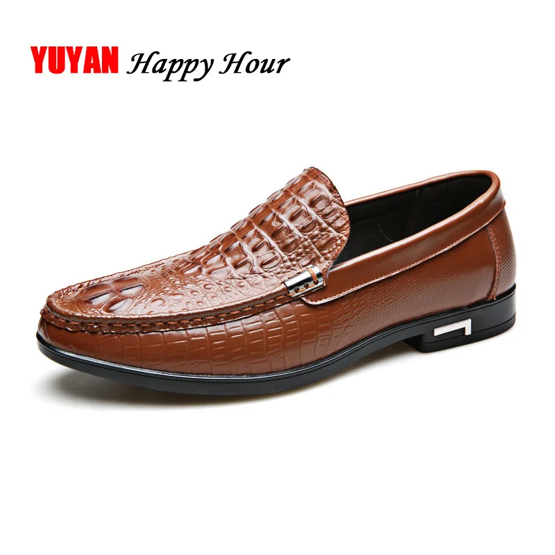 

Genuine Leather Shoes Men Loafers Cowhide Business Shoes Flat Soft Brand Footwear Men's Casual Shoes Man Leather Loafers A375