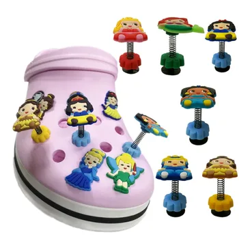 

1pcs Cute Girls PVC Spring Croc Charms Anime Standing Shoe Charms Shoes Accessories Jibz for Decoration Kids Birthday Gift