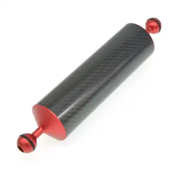 

10 inch Carbon Fiber Float Buoyancy Aquatic Arm Double Ball Floating Mount for Diving Camera Underwater Tray