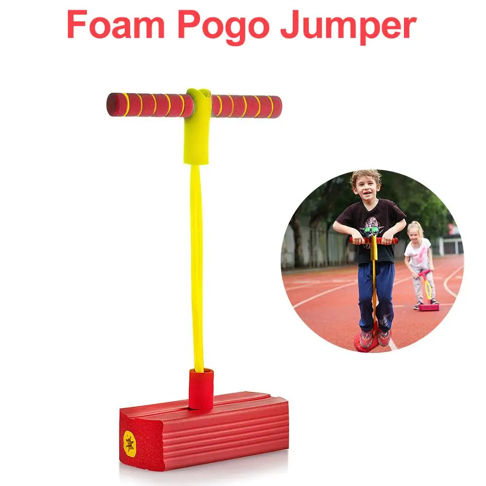 Alomejor Foam Pogo Stick Jumper Fun y Safe Jumping Stick para niños y Adultos Fun