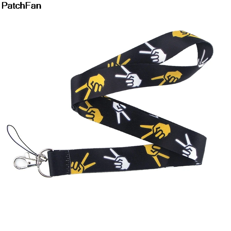Patchfan ножницы ручной палец шаблон шеи ремешки для ключей очки держатель для карт бисера брелок телефоны камеры лямки A2435