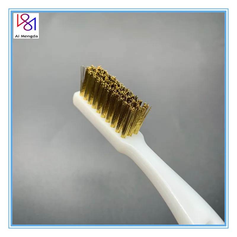 

3D Printer Cleaner Tool Copper Wire Toothbrush Copper Brush Handle Hotend Cleaning Hot Bed Cleaning Parts For Nozzle Block