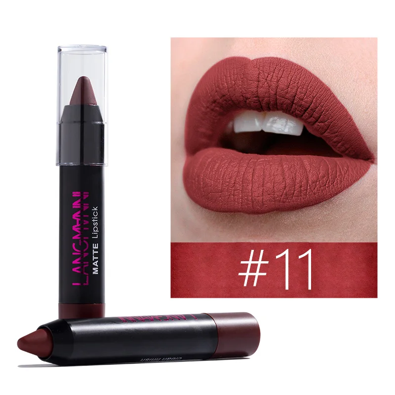 Red Velvet Matte Lipstick Pen Waterproof Lip Tint Long Lasting Lips Nude Stick Makeup 10 Colors Tattoo Pencil |