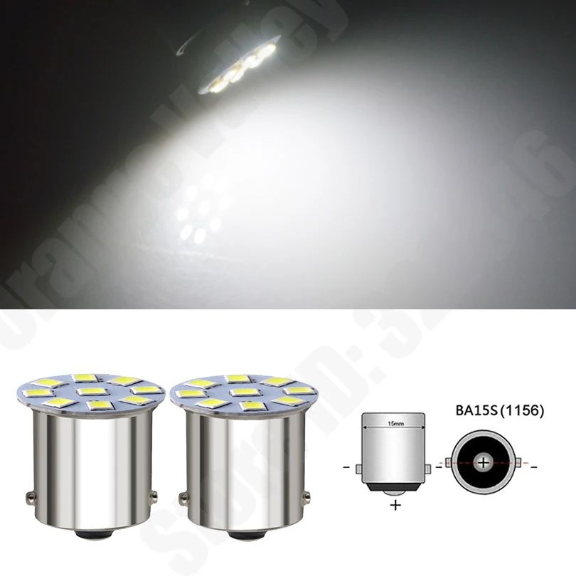 10 шт. 1156 BA15S P21W S25 7506 1619 Автомобильный светодиодный s светильник 9 2835 SMD задний