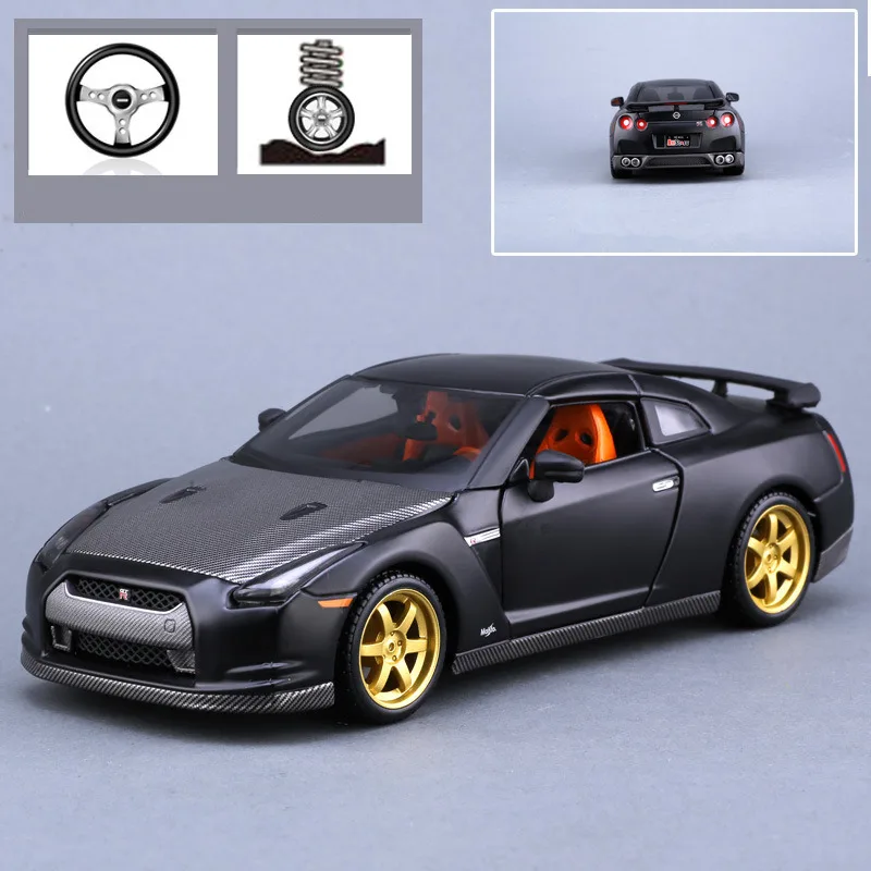 Спортивный автомобиль Maisto 1:24 Nissan GTR модель автомобиля из сплава имитация