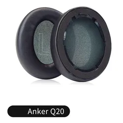 Premium Protein Ear Pads for Headphones - Soft Foam Cushions, High Quality (Black for Q20)