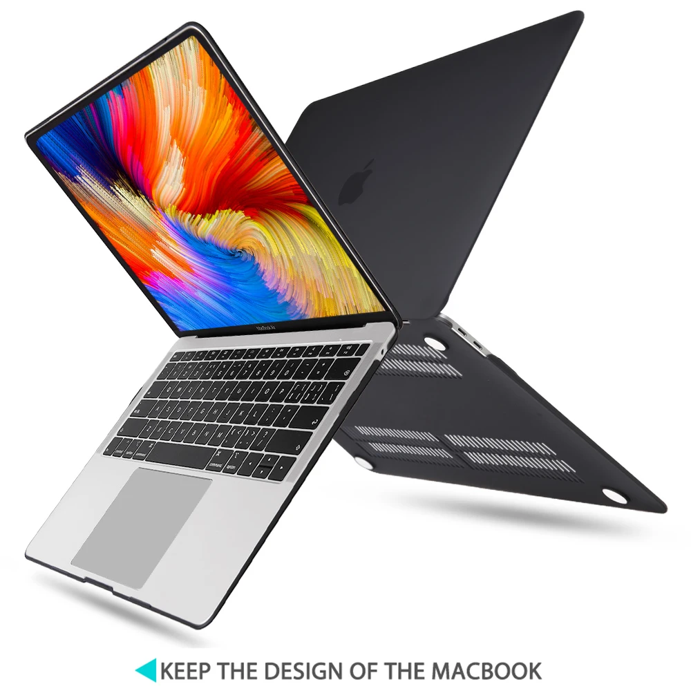 Redlai матовый и Кристальный жесткий чехол с клавиатурой для Macbook Pro 16 TouchBar A2141 Air 13 A1932 retina 11 15