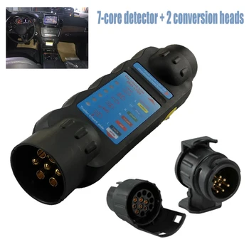 

1 Set Durable Trailer Tester Plug 7 + 13 Pin Socket Conversion Adaptor Lighting Tester 12V Trailer Couplings & Accessories