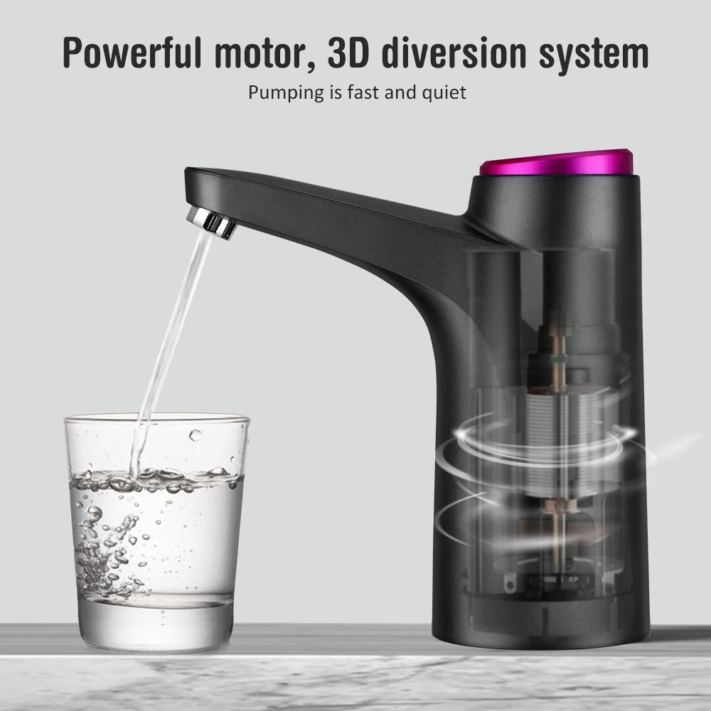 Dropship Water Bottle Switch Pump Electric Automatic Universal Dispenser 5  Gallon USB USB Water Pump Dispenser Automatic Drinking Water Bottle Pump 2/3/4/5  Gallon US XH to Sell Online at a Lower Price
