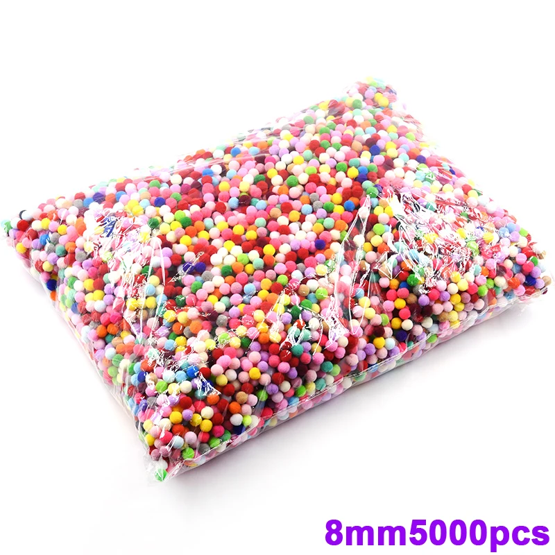 10000 шт 8/10/15/20/25/30 мм Мини пышная Нижняя Pom Poms помпонами ручной работы для детей игрушки свадебный Декор DIY товары для шитья и рукоделия