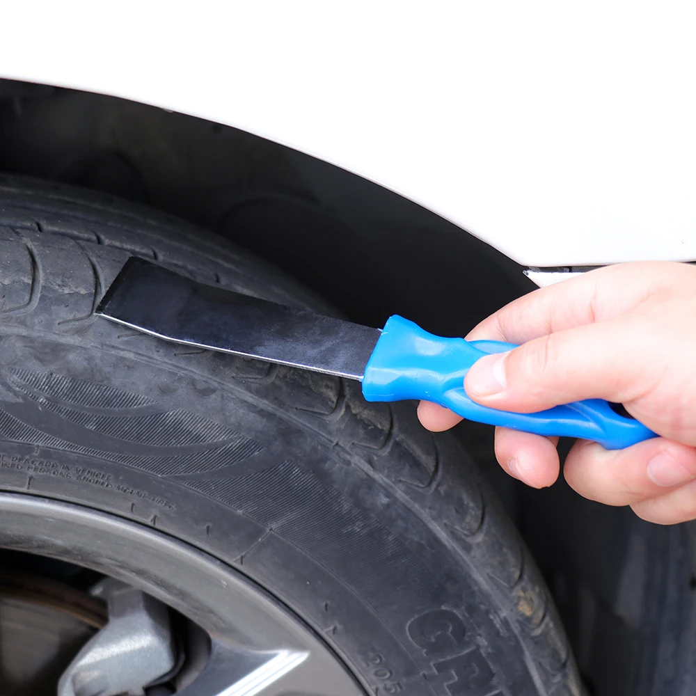 

Car Tire Repair Tool Metal Scraper for Adhesive Stick On Wheel Weights Removal Tape Wheel Balancing Blocks Remover Tire Tool