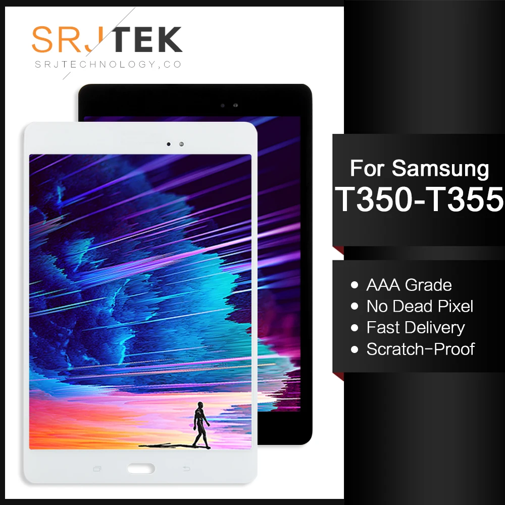 Srjtek 8," ЖК-дисплей для samsung Galaxy Tab A 8,0 SM-T350 T350 SM-T355 T355 ЖК-дисплей Матрица сенсорный экран дигитайзер полная сборка