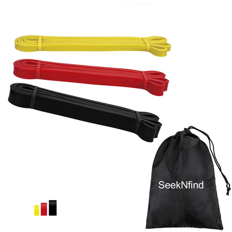 Set 4 4" 208 см тянущаяся эластичная лента из натуральной латексной резины, Резиночки-петли, гимнастический эспандер, усиленная сила тренировок, для фитнеса, для мужчин - Цвет: Set 4