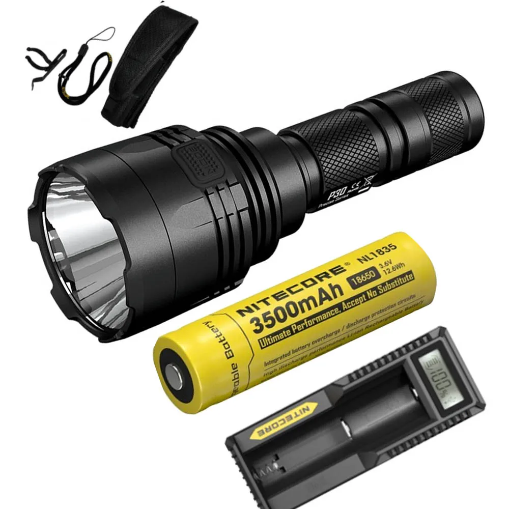 P30 NL1835 UM10 NITECORE P30 вспышка светильник CREE XP-L HI V3 светодиодный макс. 1000 лм 8 режимов работы луч distane 618 м светодиодный фонарь наружный спасательный светильник - Испускаемый цвет: P30 NL1835 UM10