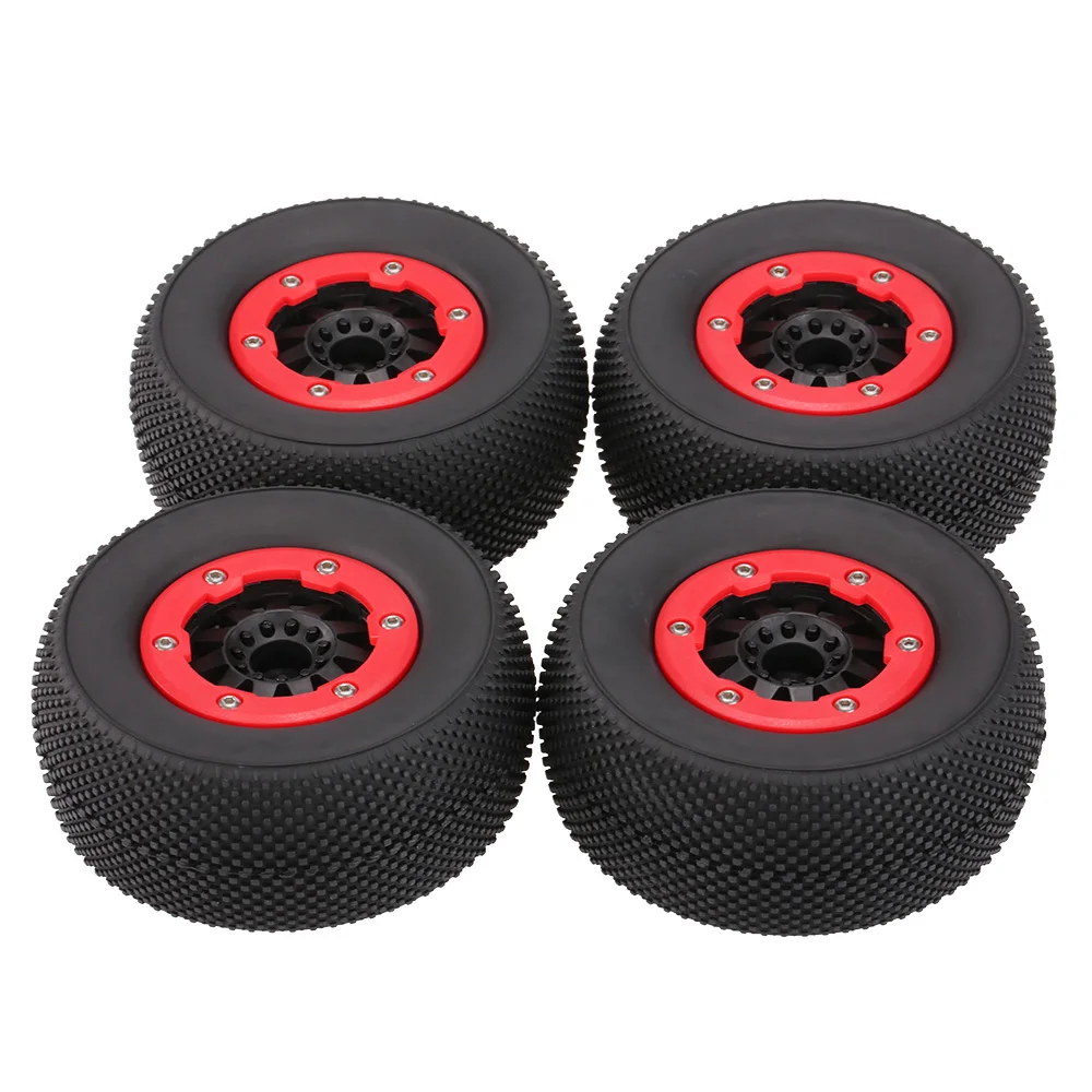 

4Pcs AUSTAR AX-3008 High Performance 108mm 1/10 Scale Tires with Wheel Rim for 1/10 Short Racing Truck RC Car
