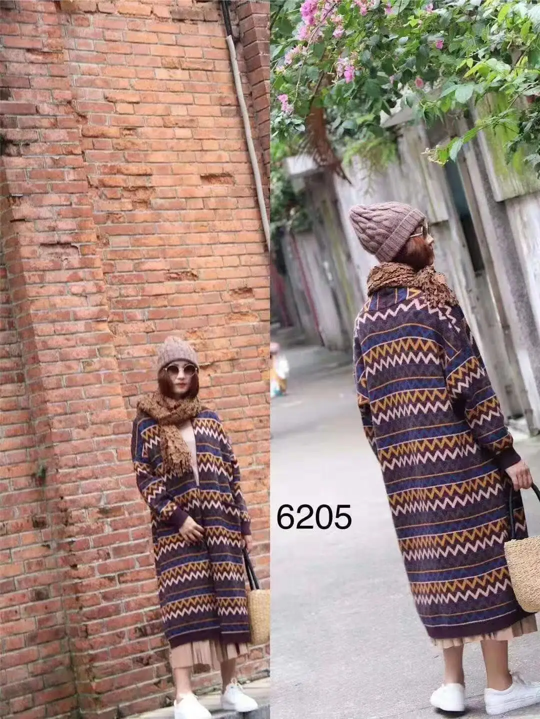 

Ding fragrant gu 2019 Winter New Style Fairy Wind Reticulation Glorious Fashion Slimming Korean-style Beautiful Knitted Wool Coa
