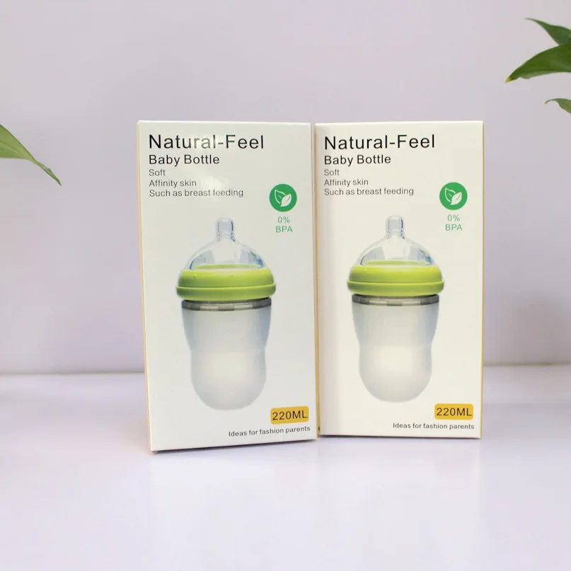 

Qinn Qn606 All-Silicon Feeding Bottle BABY'S Feeding Bottle 220ml Ultra Large Wide Mouth against Flatulence Milk Sense Silicone