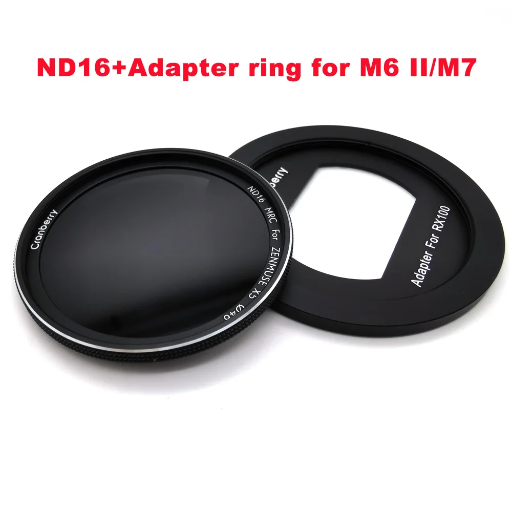 ND16-Adapter-ring JINSERTA UV CPL ND16 набор переходных колец для sony RX100 M6 II M7 крышка объектива камеры для sony RX100 M6 II M7 аксессуары для камеры - Цвет: ND16-Adapter-ring