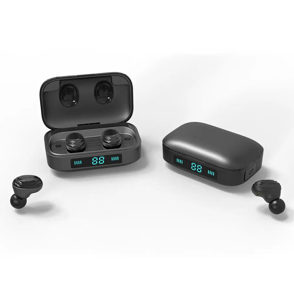 Новинка H01 TWS светодиодный дисплей Bluetooth 5,0 музыкальные наушники-вкладыши беспроводные наушники IPX7 водонепроницаемые Hi-Fi стерео наушники