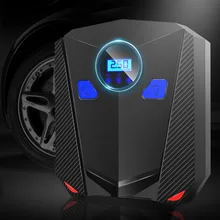 Compresseur d'air numérique Portable pour voiture, pompe avec éclairage, pour automobile, moto, vélo, DC 12V, 150psi