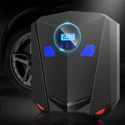 Compresseur d'air numérique Portable pour voiture, pompe avec éclairage, pour automobile, moto, vélo, DC 12V, 150psi 