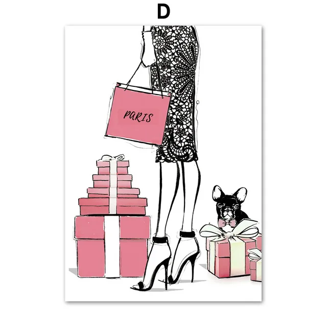Fashion-Handbag-Shopping-Girl-Party-Coffee-Home-Art-Canvas-Painting-Nordic-Posters-And-Prints-Wall-Pictures.jpg_640x640 (3)