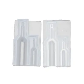 

DIY Small 3D Wine Glass Bottle Silicone Resin Mold Resin Casting Art Craft Tools