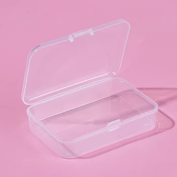 

Transparent Plastic Tattoo Needles Storage Microblading Box Make up Cotton Pad case Cotton swab Container