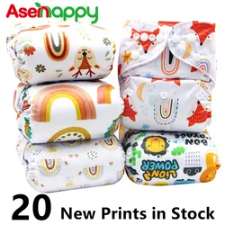 Asenappy Nouvelle Imperméable Réutilisable Couche Culotte En Tissu Avec Impression Arc En Ciel Bébé Cadeau Accessoire 