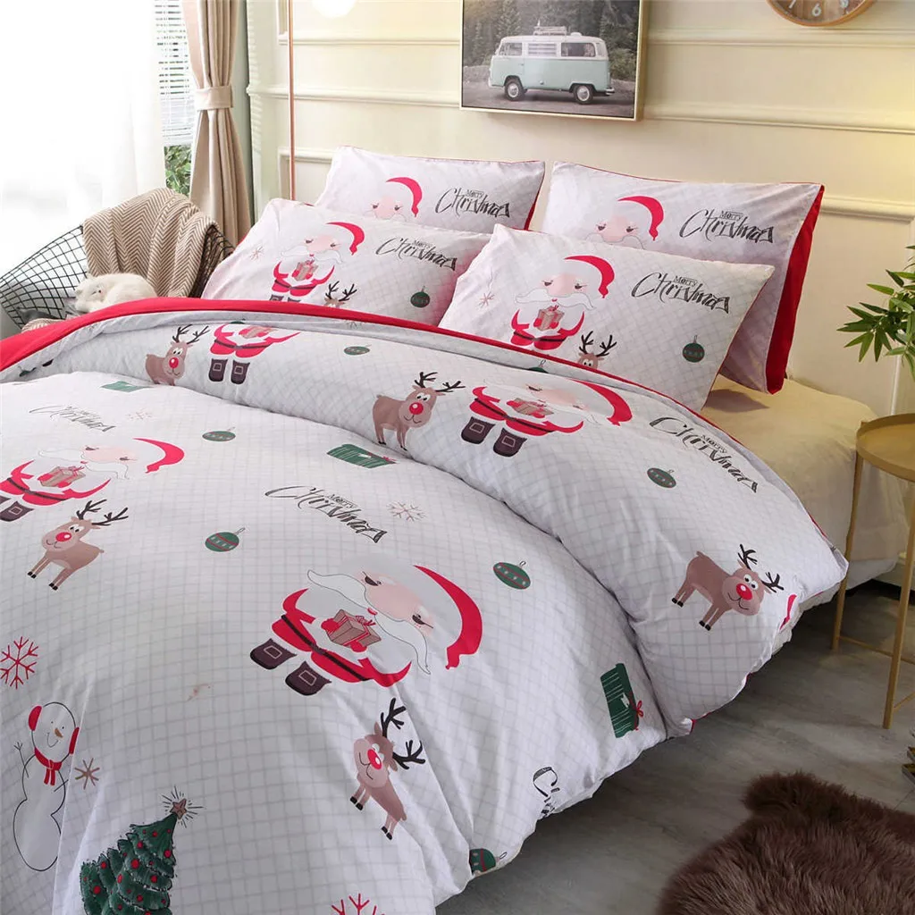 Festival Bedding Set Embroidered Bed Set Boutique Quilt Cover Sheets Pillowcase christmas decorations navidad kitchen accessorie